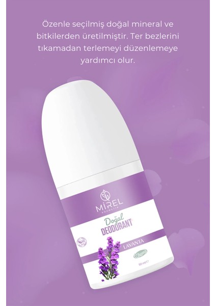 Doğal Roll On Deodorant-Doğal Ve Vegan Içerik- Lavanta Kokulu-Ter Kokusuna Hızlı Ve Etkili Çözüm modelleri