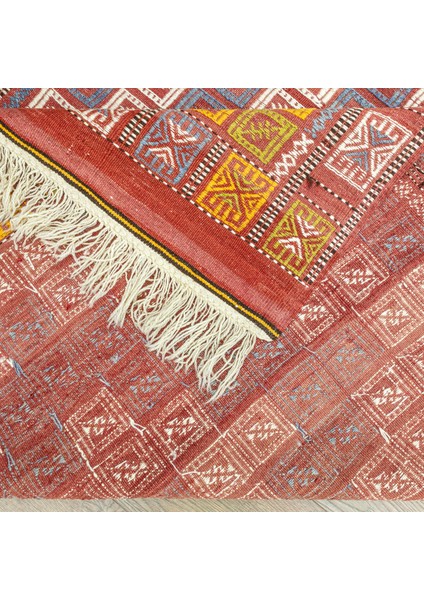 Edra Geometrik Desenli Yün Cicim Kilim 152X222 cm