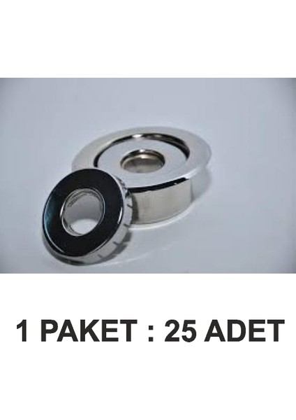 Yangın Sprinkler Rozet Krom Paket 25 Li