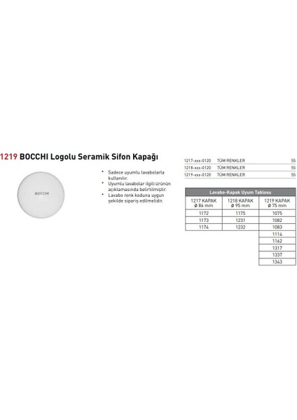 Logolu 1219-002-1120 Seramik Sifon Kapağı Mat Beyaz