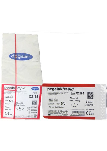 Pegelak Rapid 5/0 16mm 3/8 Keskin 75cm Pgla Q2165