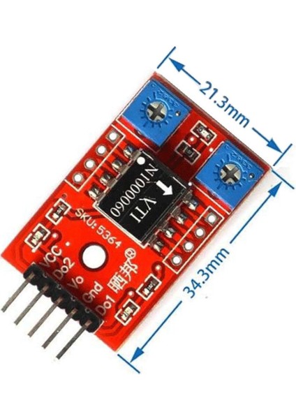 SCA60C Sensör Modülü 1 Eksen 2 Yönlü 180C Açı Titreşim Tilt Dedektör Alarm Haraket Algılayıcı