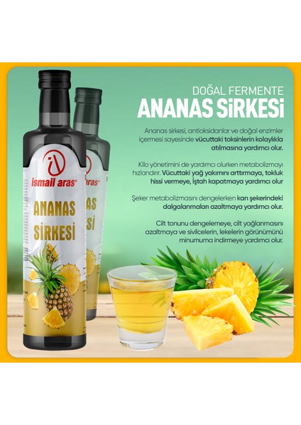 Ismail Aras Ananas Sirkesi 2 Adet