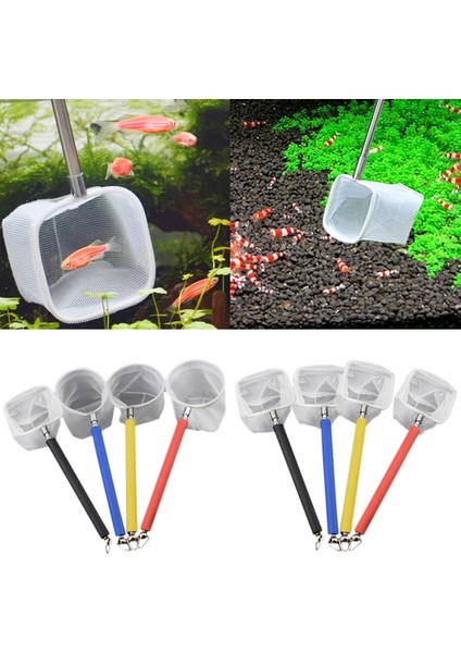 Çim DEKOR03 Stili Yeni cm Geri Çekilebilir 3D Akvaryum Balıkları Tankı Net Paslanmaz Çelik Çubuk Balık Tutma Kare Yuvarlak Cep Karides Yakalama Ağları (Yurt Dışından) fırsatları