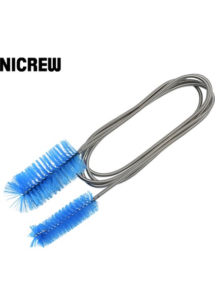 Mavi Bir Fırça Stili 30CM Yeni Akvaryum Temizleme Fırçası Su Filtresi Llily Borusu Hava Tüpü Hortumu Paslanmaz Çelik Esnek Çift Uçlu Hortum Fırçası Balık Tankı (Yurt Dışından) fiyatları