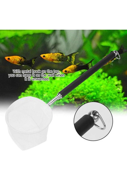 Siyah Kare Ağ Stili Ayarlanabilir Mini Balık Ağı Kutup Akvaryum Tankı Karides Katlanır Iniş Fly Fishing Için Yuvarlak Kare Net (Yurt Dışından) modelleri