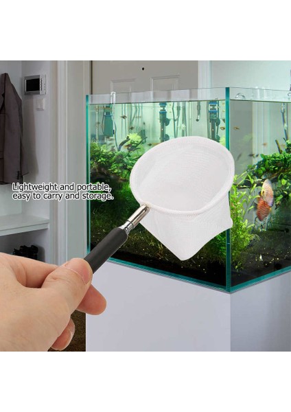 Siyah Kare Ağ Stili Ayarlanabilir Mini Balık Ağı Kutup Akvaryum Tankı Karides Katlanır Iniş Fly Fishing Için Yuvarlak Kare Net (Yurt Dışından) fırsatları