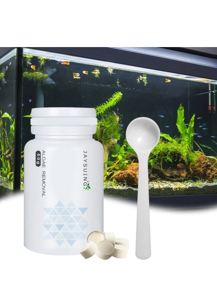 Granül Tarzı 50G Tank Yosun Sökücü Akvaryum Yosun Yosun Kovucu Ajan Balık Tankı Gölet Temizleyici Yüzme Havuzu Akvaryum Temizleme Araçları (Yurt Dışından)