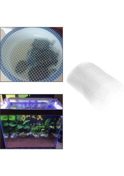 Şeffaf Stil 120X220CM Balık Tankı Anti-Atlama Net Akvaryum Net Kapak Balık Tankı Koruyucu Mesh Net Dıy Mesh Netleştirme Akvaryum Ekran Net (Yurt Dışından)