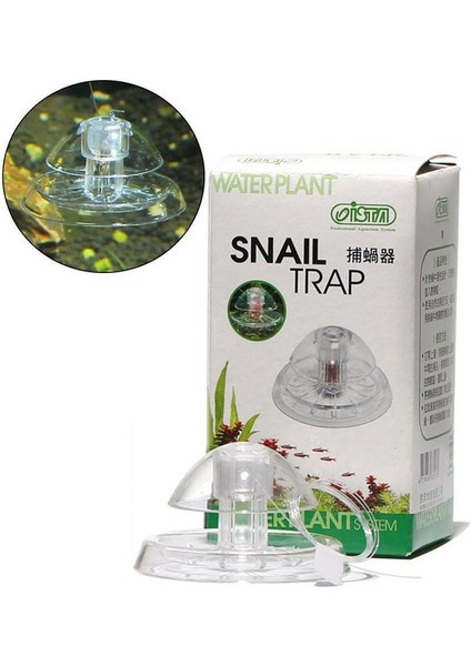 Gümüş Tarzı Beyaz Temizle Salyangoz Tuzağı Yakalayıcı Bitkiler Planarian Haşere Plastik Yakalama Aracı Bitki Tank Kutusu Akvaryum Ortamı Temiz (Yem Yok) (Yurt Dışından)