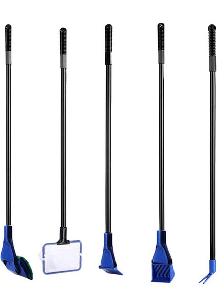 5'i 1 Arada Ölçeklenebilir Olmayan Stil Akvaryum Temizleme Araçları Akvaryum Tankı Temiz Set Balık Ağı Çakıl Tırmık Yosun Kazıyıcı Çatal Sünger Pencere Fırçası Cam Temizleyici (Yurt Dışından) indirimleri