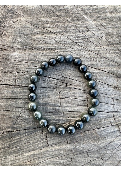 Doğaltaş 8 mm Obsidyen Taşı Bileklik Aa Kalite fırsatları