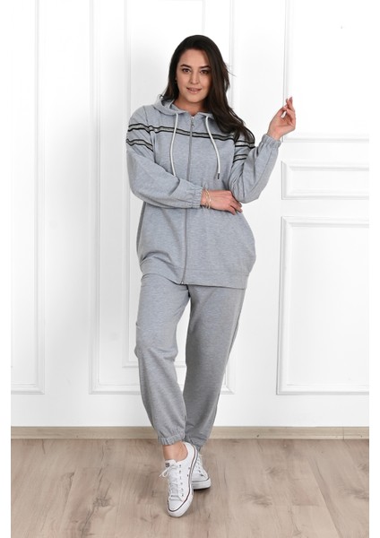 Kadın Sim Detaylı Büyük Beden Eşofman Takımı 3671-23 fiyatları