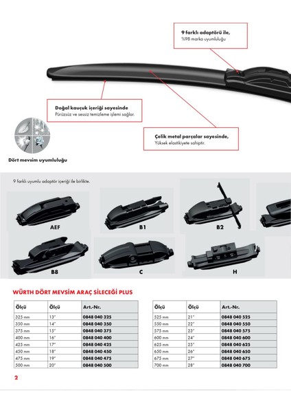 4 Mevsim Araç Sileceği Plus indirimleri