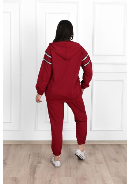 Kadın Sim Detaylı Büyük Beden Eşofman Takımı 3671-23