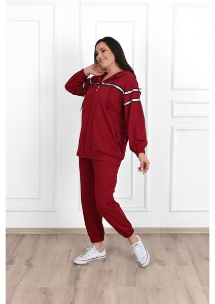 Kadın Sim Detaylı Büyük Beden Eşofman Takımı 3671-23 modelleri