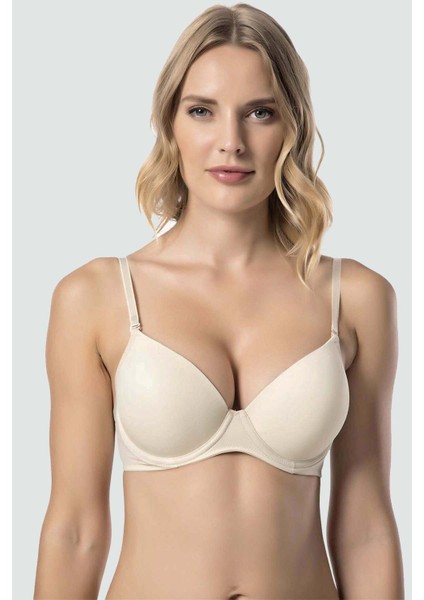 Kadın Ten Dolgulu Destekli Basic Bra Sütyen 7080