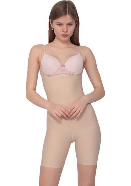 Lazer Kesim Dikişsiz Korse Göbek Bel Basen Toparlayıcı Sıkılaştırıcı Tam Boy Hayalet Kadın Korse