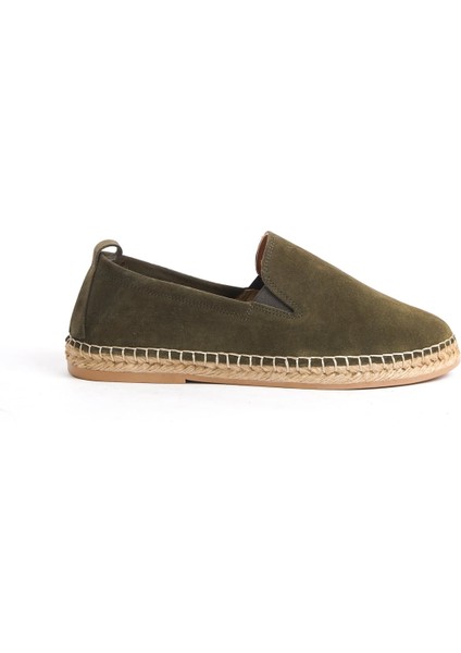 Erkek Jüt Taban Haki Süet Loafer -MSSR1120-HK