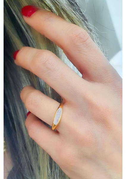 Pembe Kuvars Taşlı 925AYAR Gümüş Üzerine Altın Kaplama Tasarım Doğal Taş Yüzük fiyatları