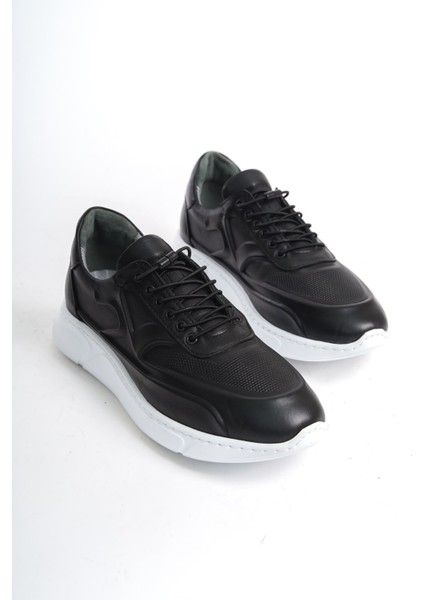 Hakiki Deri MBKNT2090-S Erkek Siyah Sneaker & Spor Ayakkabı modelleri