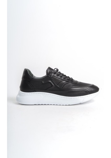 Hakiki Deri MBKNT2090-S Erkek Siyah Sneaker & Spor Ayakkabı fırsatları