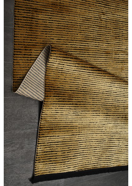 Konfor Mia 4910 Gold Akrilik Modern Yolluk Halı80x250 modelleri