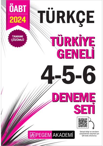 2024 KPSS ÖABT Türkçe Tamamı Çözümlü Türkiye Geneli 4 - 5 - 6 Deneme Seti