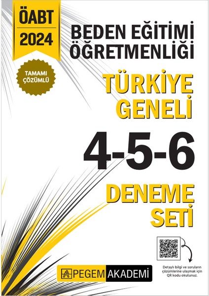 2024 KPSS ÖABT Beden Eğitimi Öğretmenliği Türkiye Geneli 4 - 5 - 6 Deneme Seti