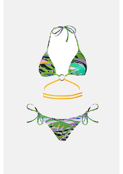 4626 Yeşil Desenli Bikini Takımı fırsatları