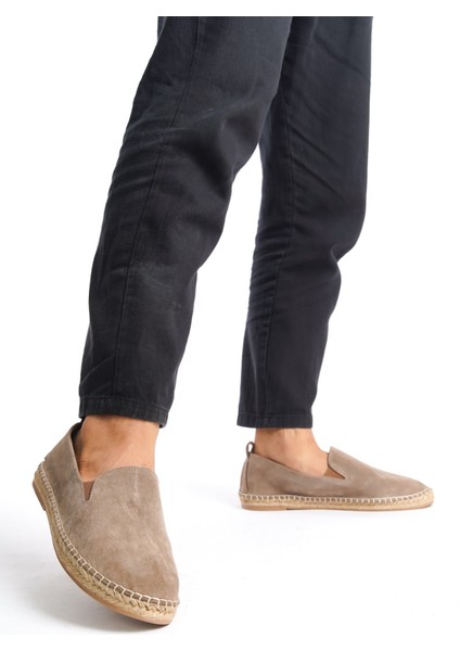 Erkek Jüt Taban Vizon Süet Loafer -MSSR1120-VZ