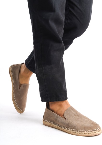 Erkek Jüt Taban Vizon Süet Loafer -MSSR1120-VZ