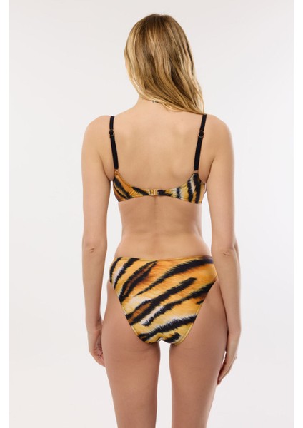 4628 Kaplan Desenli Bikini Takımı