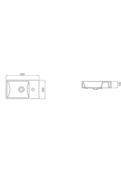 Minos 4057 - 45 cm Dolap Uyumlu Lavabo fiyatları