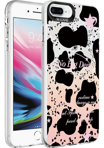 iPhone 7 Plus Uyumlu Mermer Desenli Zore Marbello Kapak-Yeşil