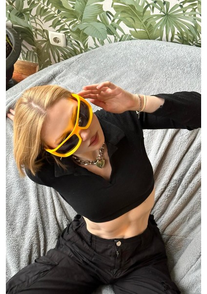 Septün Kadın Rave Güneş Gözlüğü Sarı