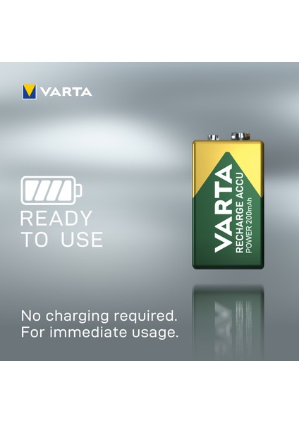 VARTA 200mAh 9V Şarj Edilebilir Pil