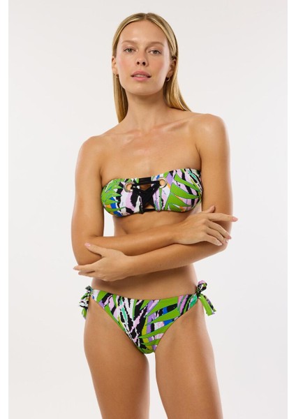 4633 Yeşil Straplez Bikini Takımı