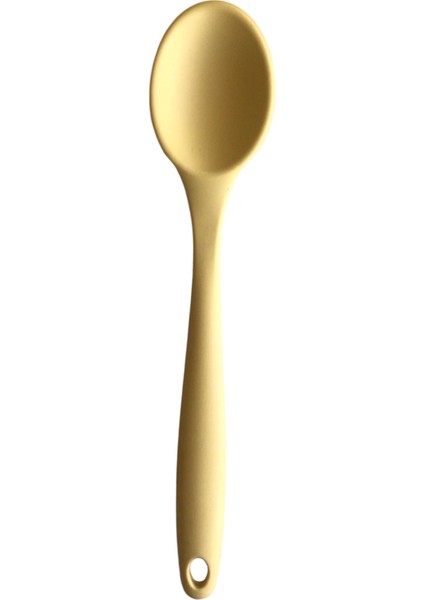 Bybirgül Büyük Boy Yanmaz Yapışmaz Silikon 3lü Spatula Kaşık Set Antrasit ,kırmızı,sarı Renk 3 Adet
