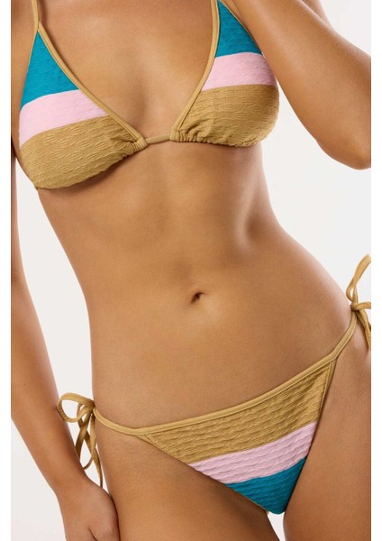 4641 Gold Bikini Takımı