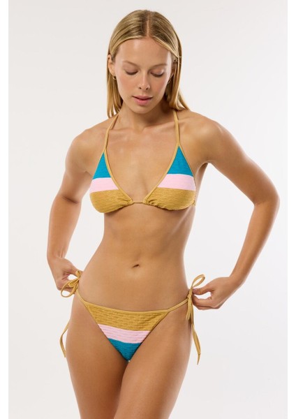 4641 Gold Bikini Takımı