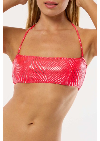 4644 Neon Kırmızı Straplez Bikini Takımı fiyatları