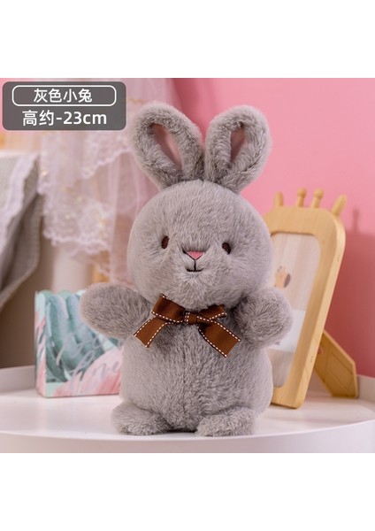 Yeni Ay Kulaklı Tavşan Peluş Oyuncak Zarif Tavşan Bebek Çocuk Konfor Bebek (Yurt Dışından)