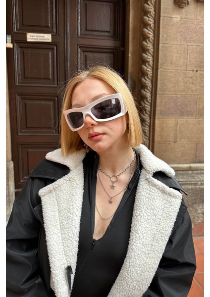 Septün Kadın Rave Güneş Gözlüğü Beyaz