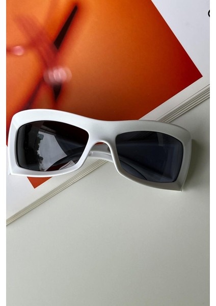 Septün Kadın Rave Güneş Gözlüğü Beyaz fırsatları