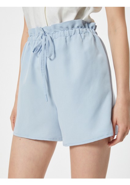 Beli Bağcıklı Mini Şort Relax Fit Cepli indirimleri