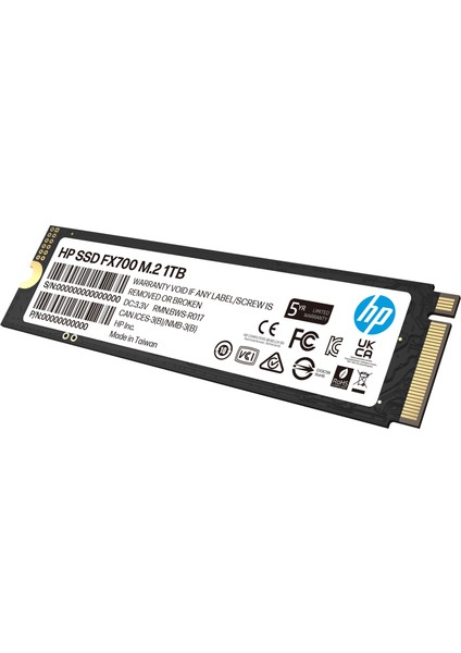 Hp SSD FX700 1tb 7200MB/S - 6200MB/S GEN4X4 Pcı-E Nvme M.2 2280 Pc-Ps5 SSD