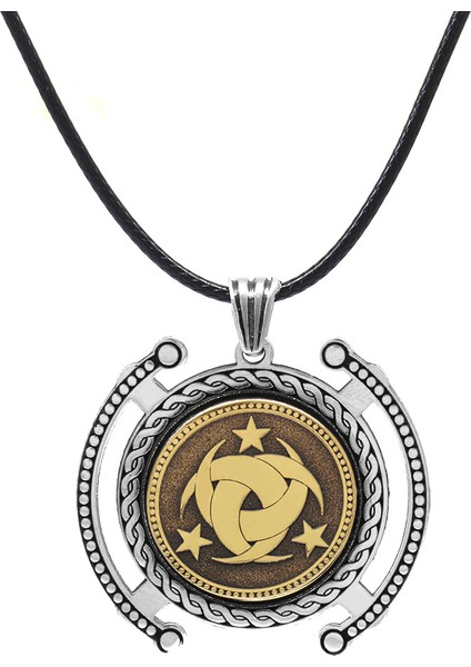 Teşkîlat-I Mahsusa Temalı Ip Zincirli 925 Ayar Gümüş Madalyon