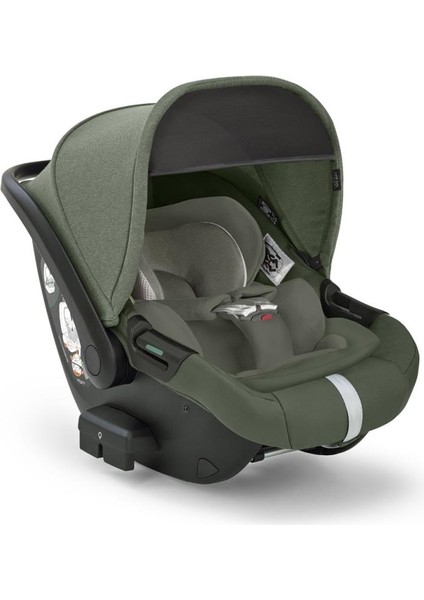 Darwin Infant Recline i-Size Gr 0+ Yatırılabilen Bebek Ana Kucağı ve Oto Koltuğu 40-75 cm - Tribeca Green