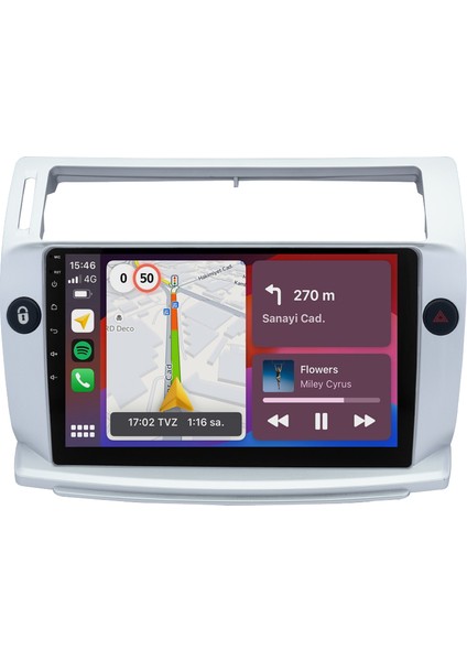 Citroen C4 (2005-2011) Android 14 Multimedya - 2 GB Ram - 32 GB Hafıza - Carplay CRV4072XP